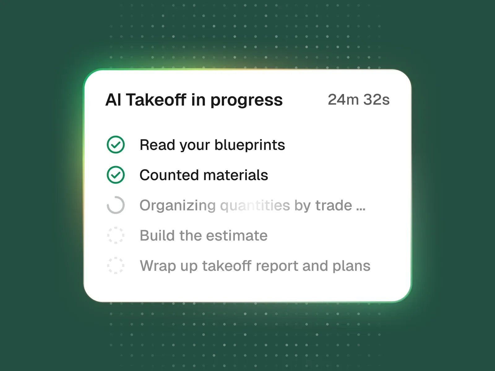 Handoff AI takeoff in progress