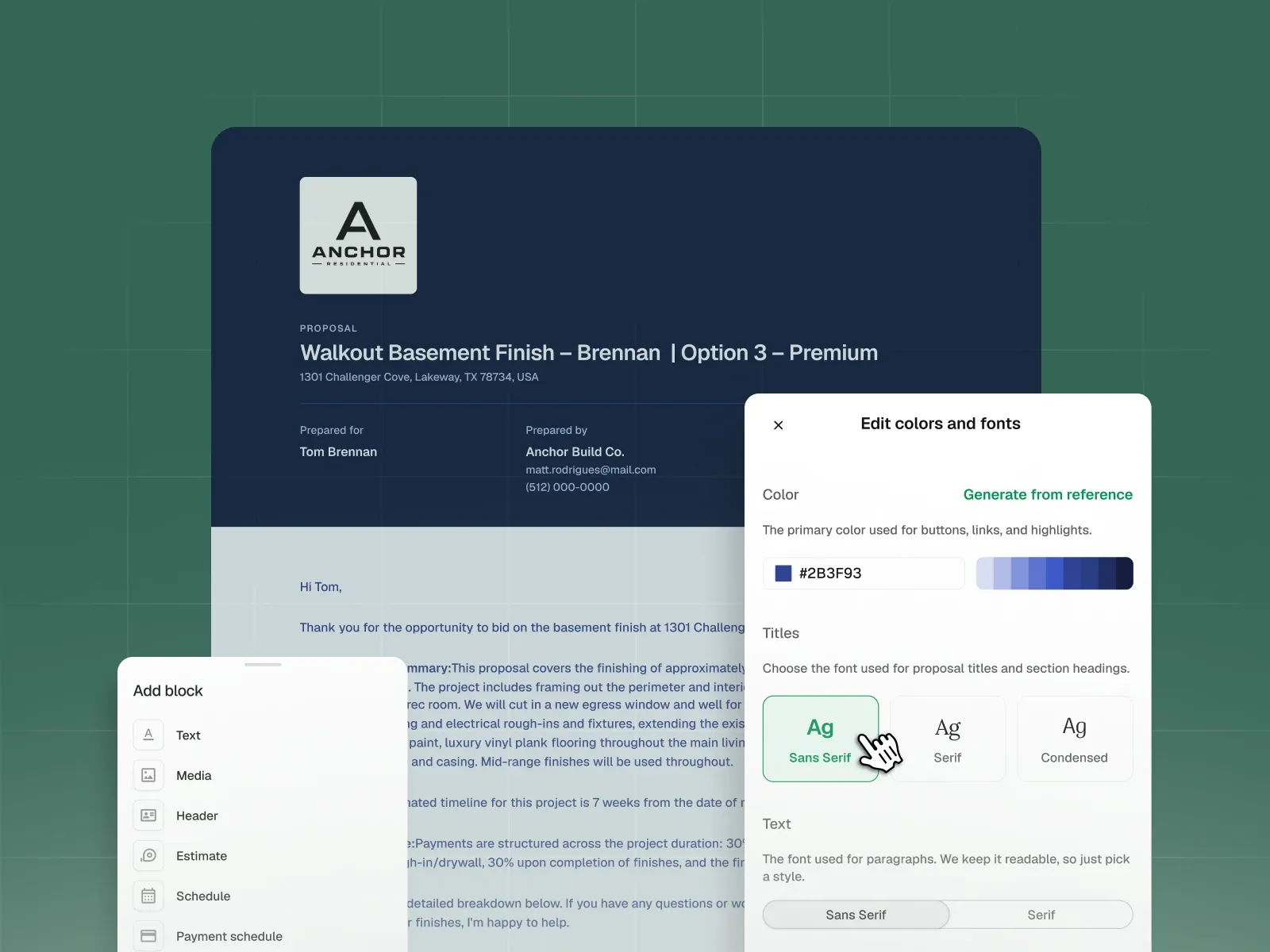 Dashboard screenshot