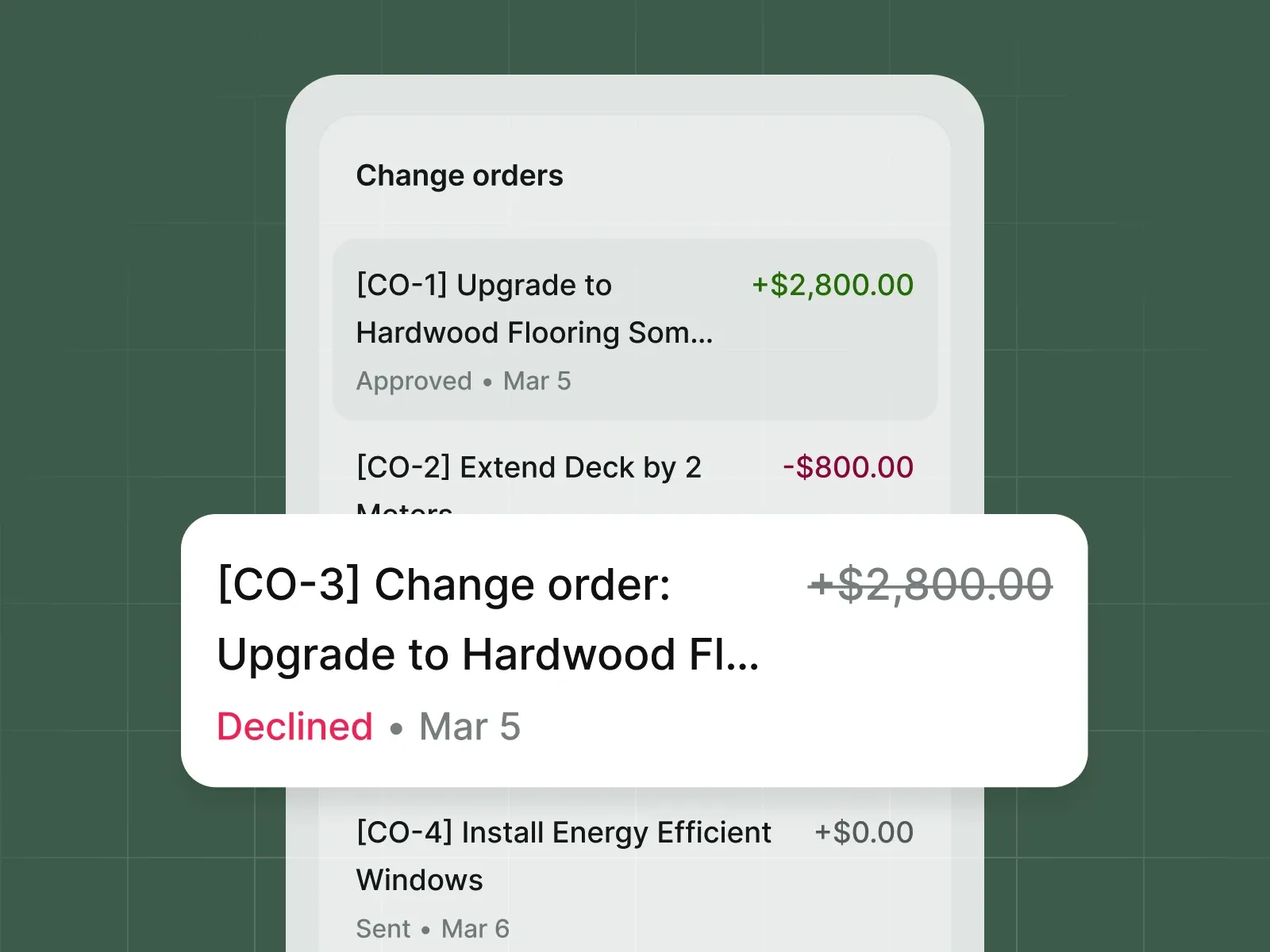 Feature screenshot