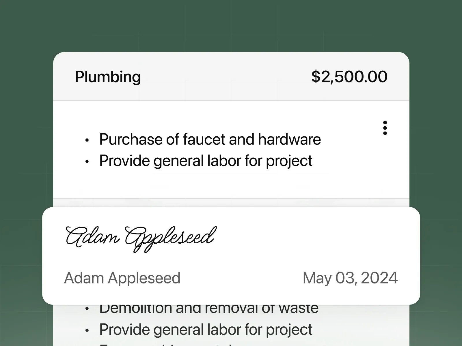 Dashboard screenshot