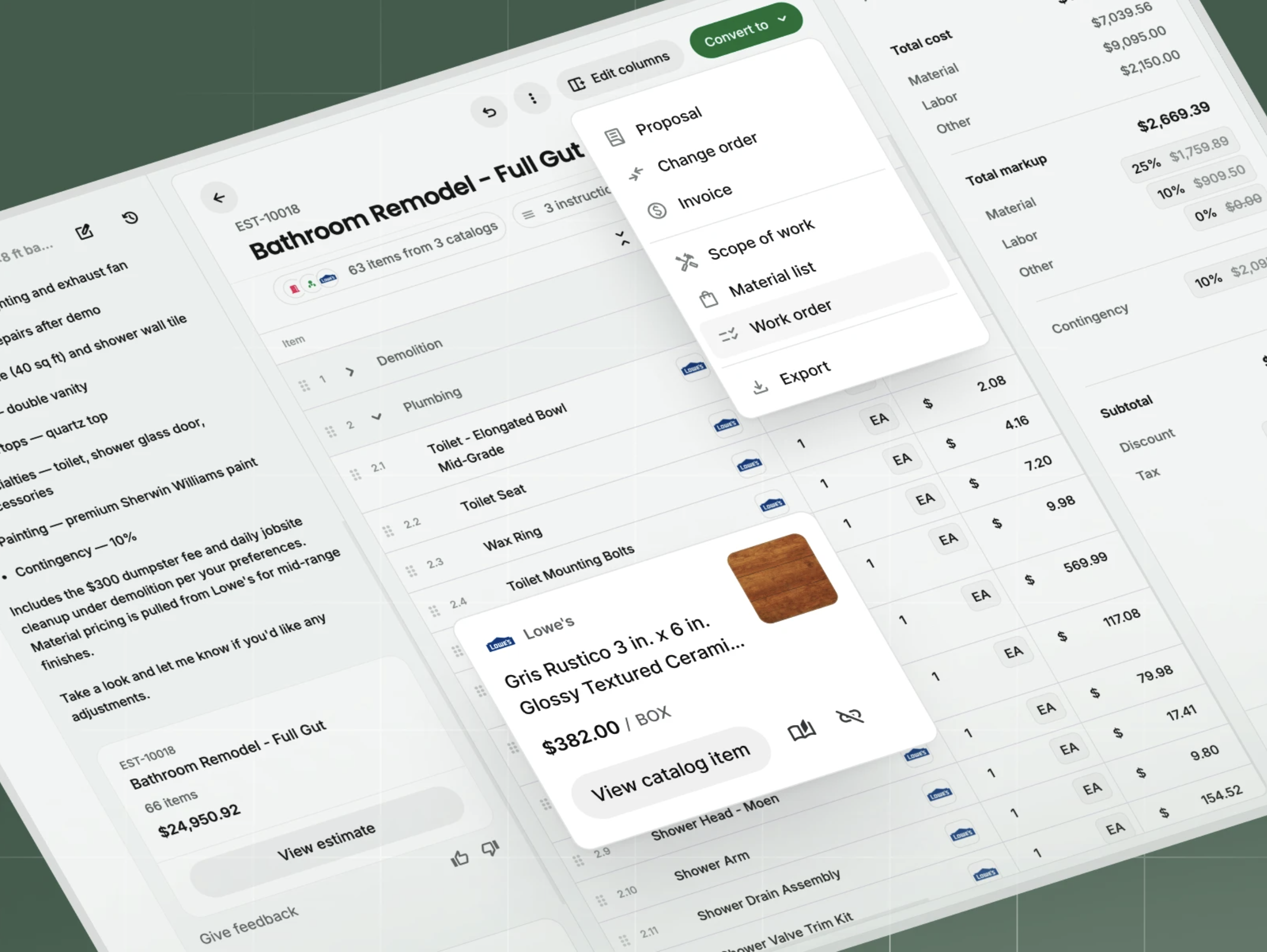 Handoff app screenshot