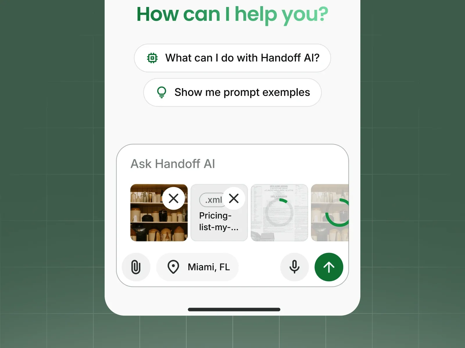 AI documents input