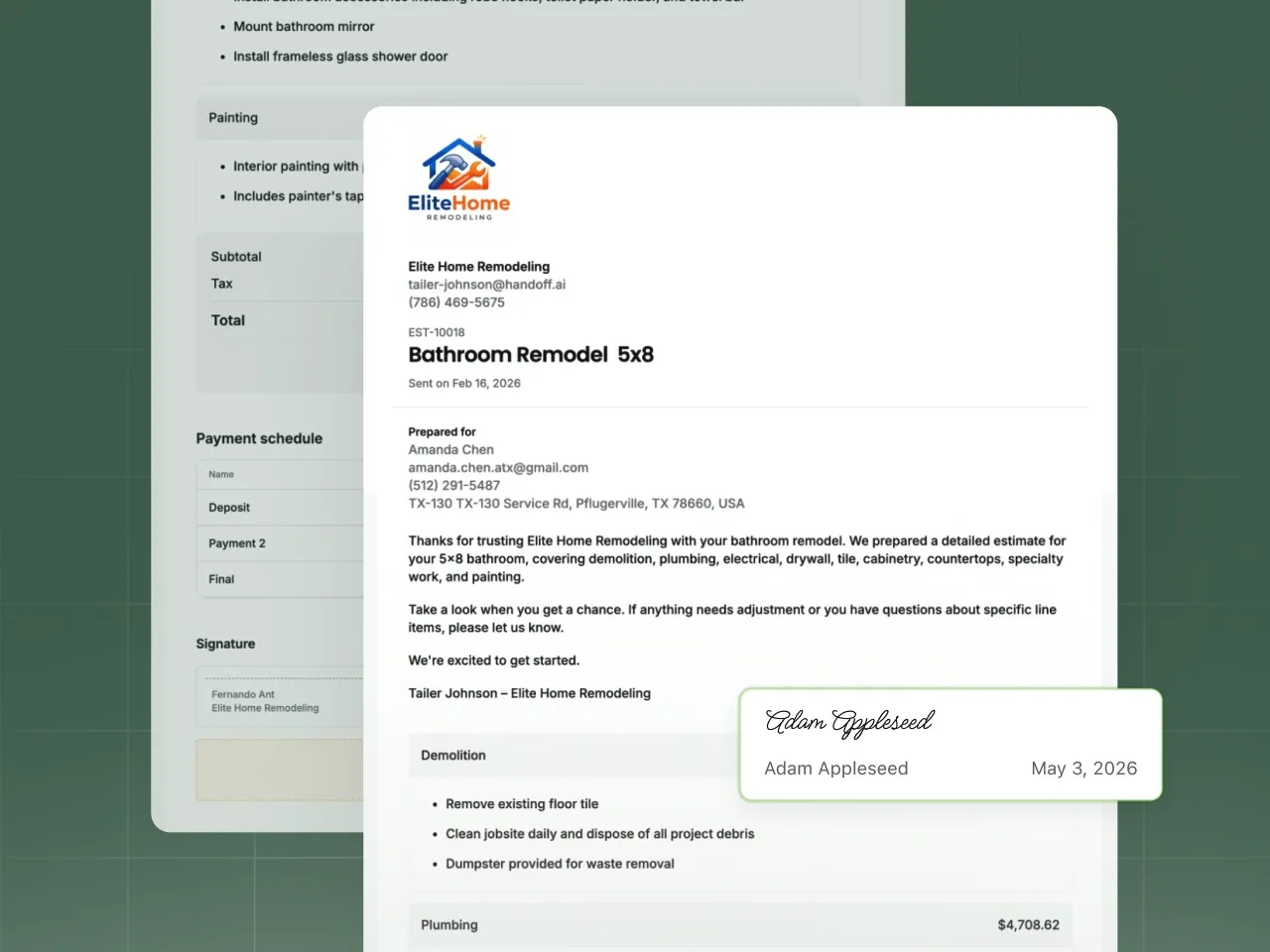 AI Proposals screenshot