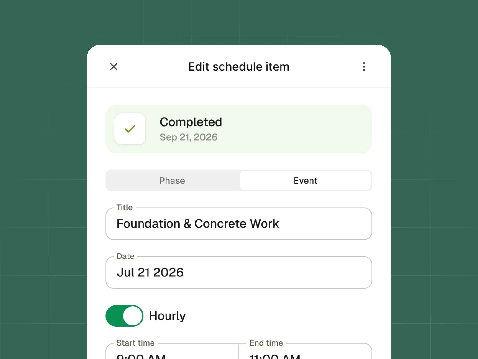 Dashboard screenshot