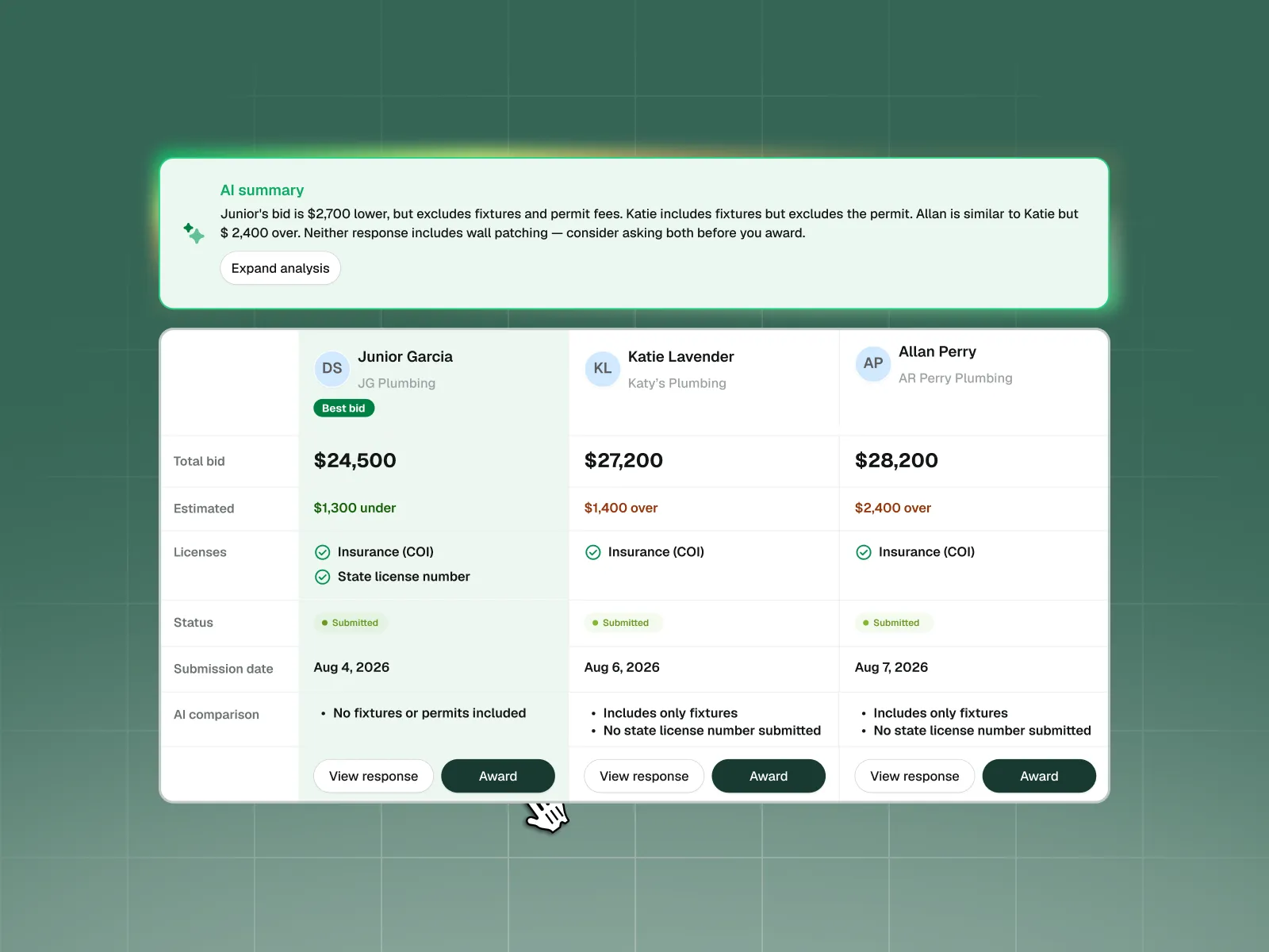 Subcontractor Portal screenshot
