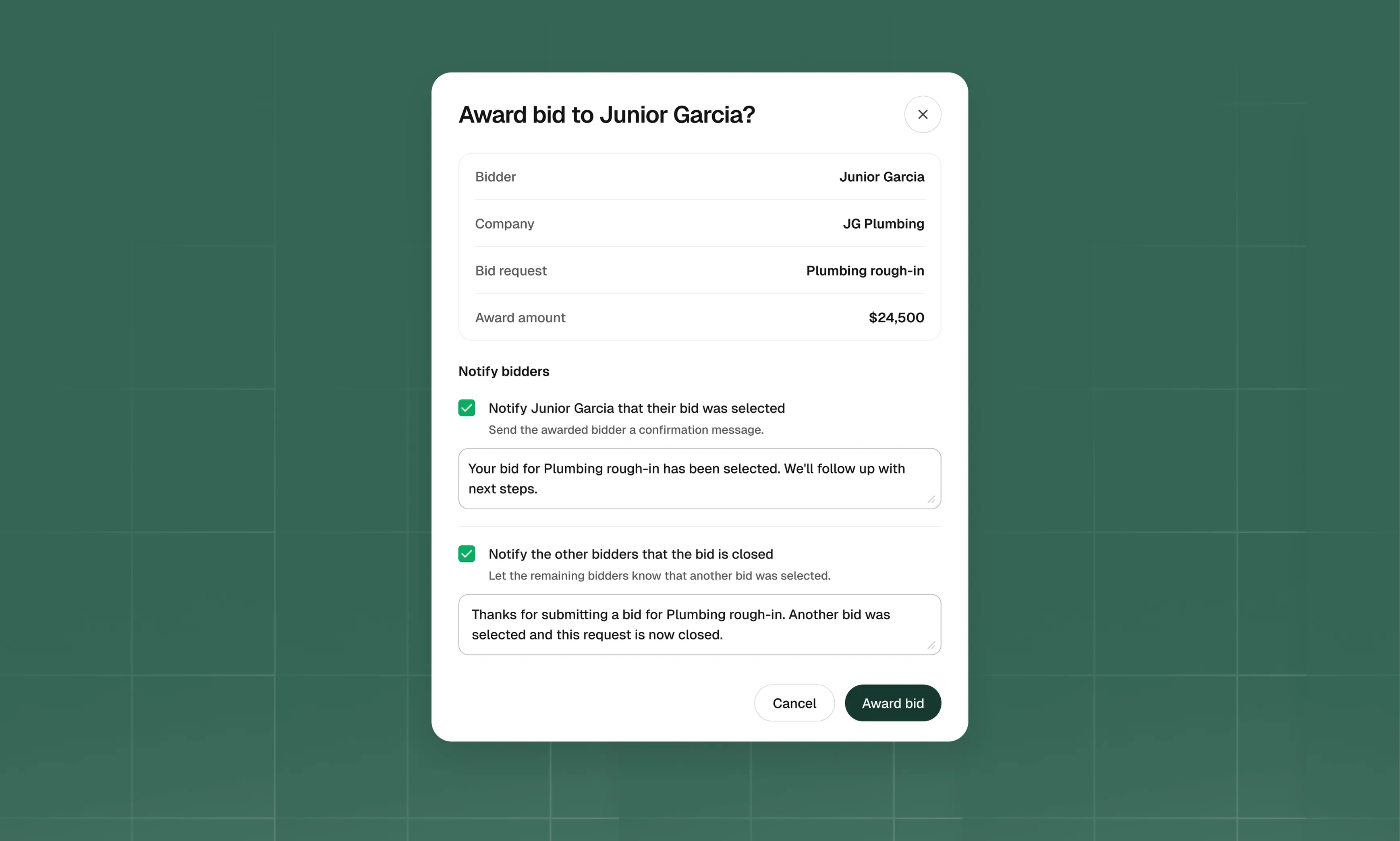 Dashboard screenshot