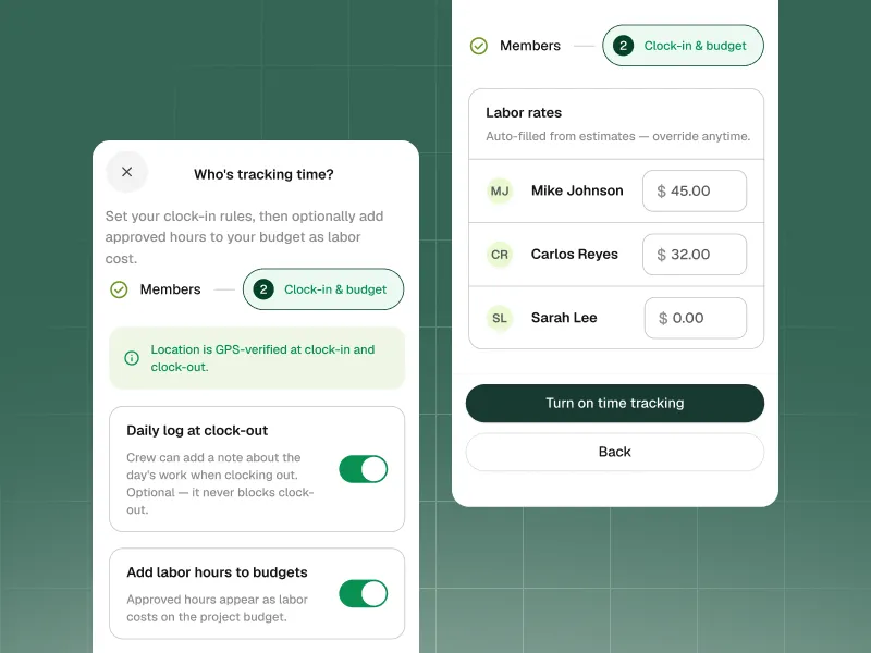Dashboard screenshot