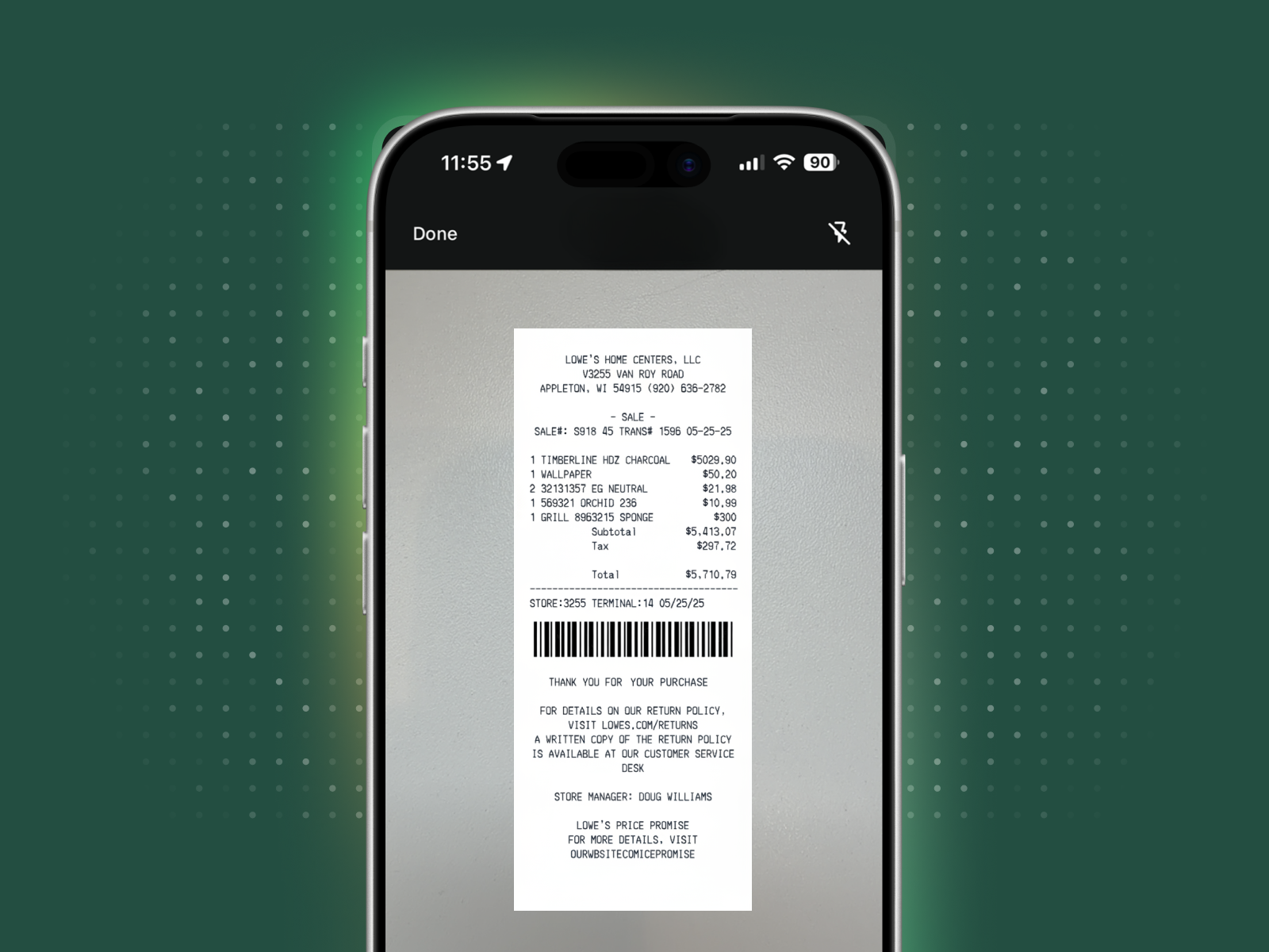 Handoff app screenshot