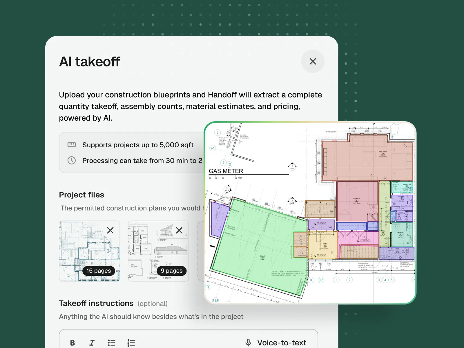 AI Takeoffs screenshot